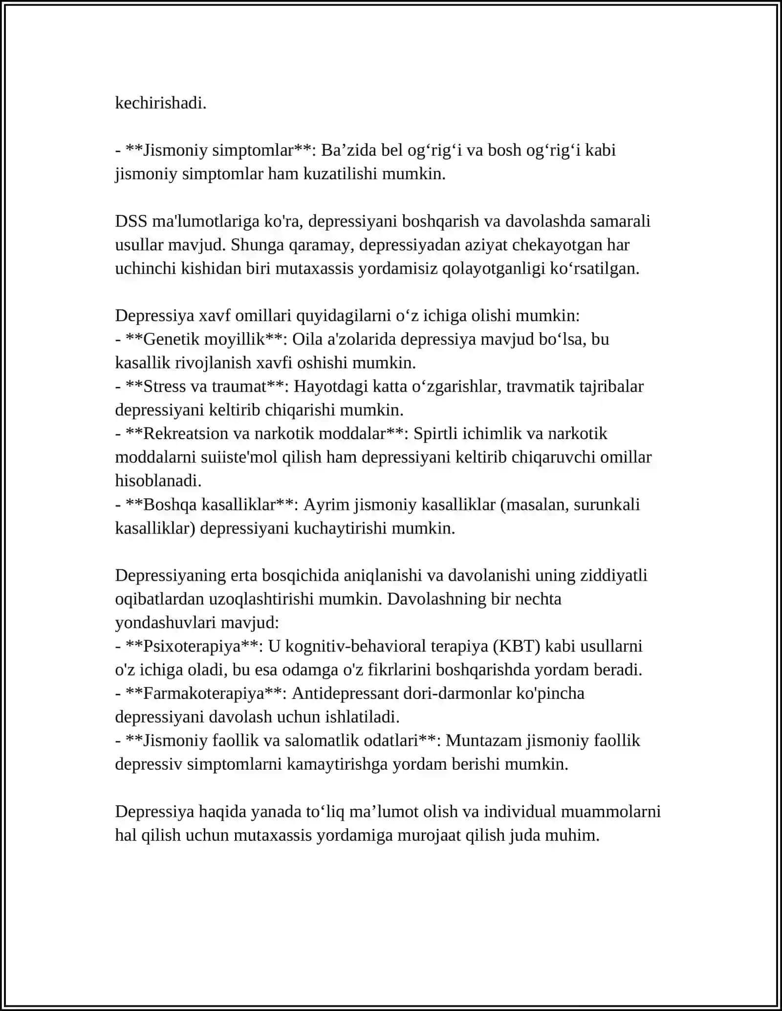 PSIXOPATOLOGIK SIMPTOMLAR, SIMPTON NATIJALARI VA SINDROMLAR 4
