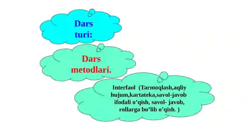 O`QISHFANIDAN 1 SOATLIK OCHIQ dars 4