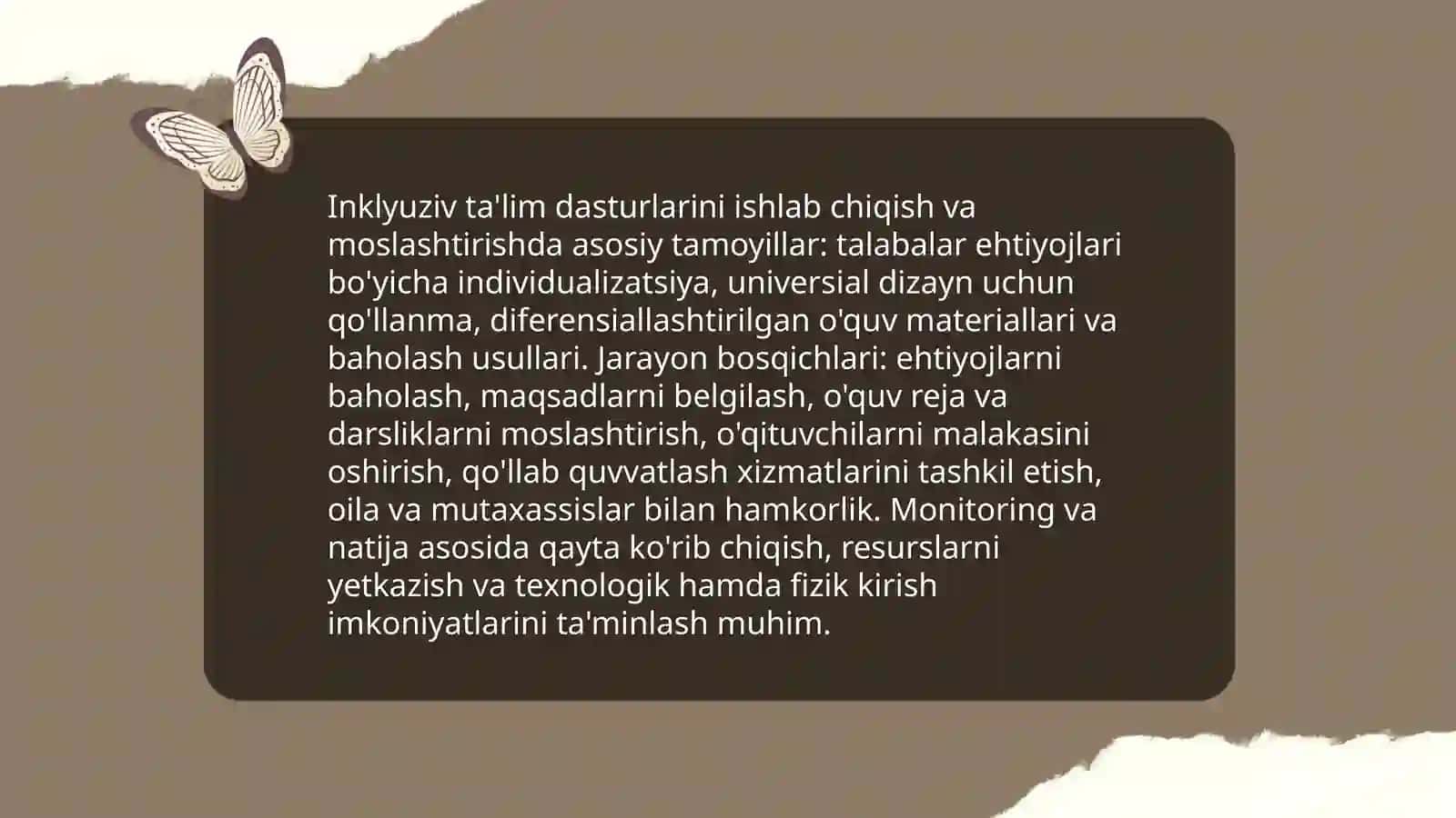 Inklyuziv ta'lim predmetlari va vazifalari 4