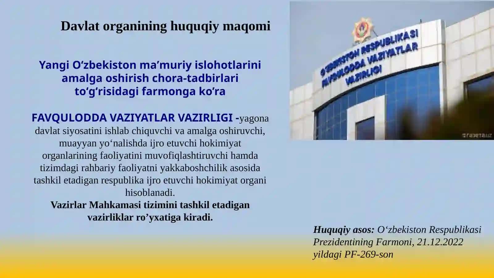 Favquloddavaziyatlarsohasinima’muriy-huquqiytartibgasolish 4