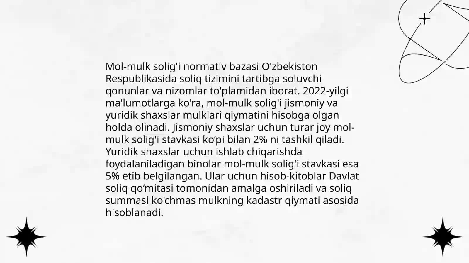 Jismoniy shaxslardan olinadigan mol-mulk soligʻi 4