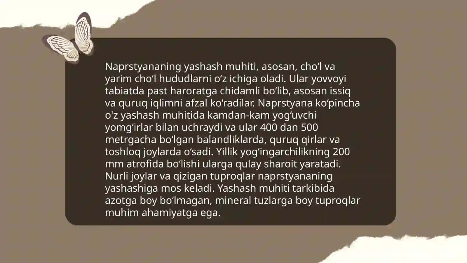 Naprstyaning turlar xilma-xilligi 4