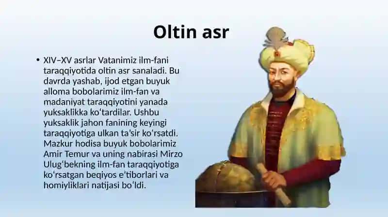 Mirzo Ulug'bek va uning akademiyasi 4