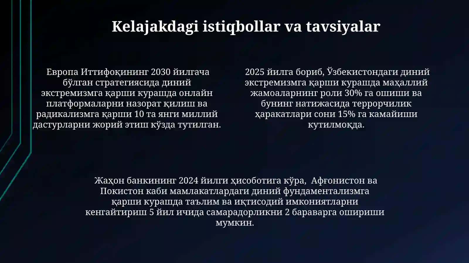 Diniy fundamentalizm va ekstremizmga qarshi kurashish 4
