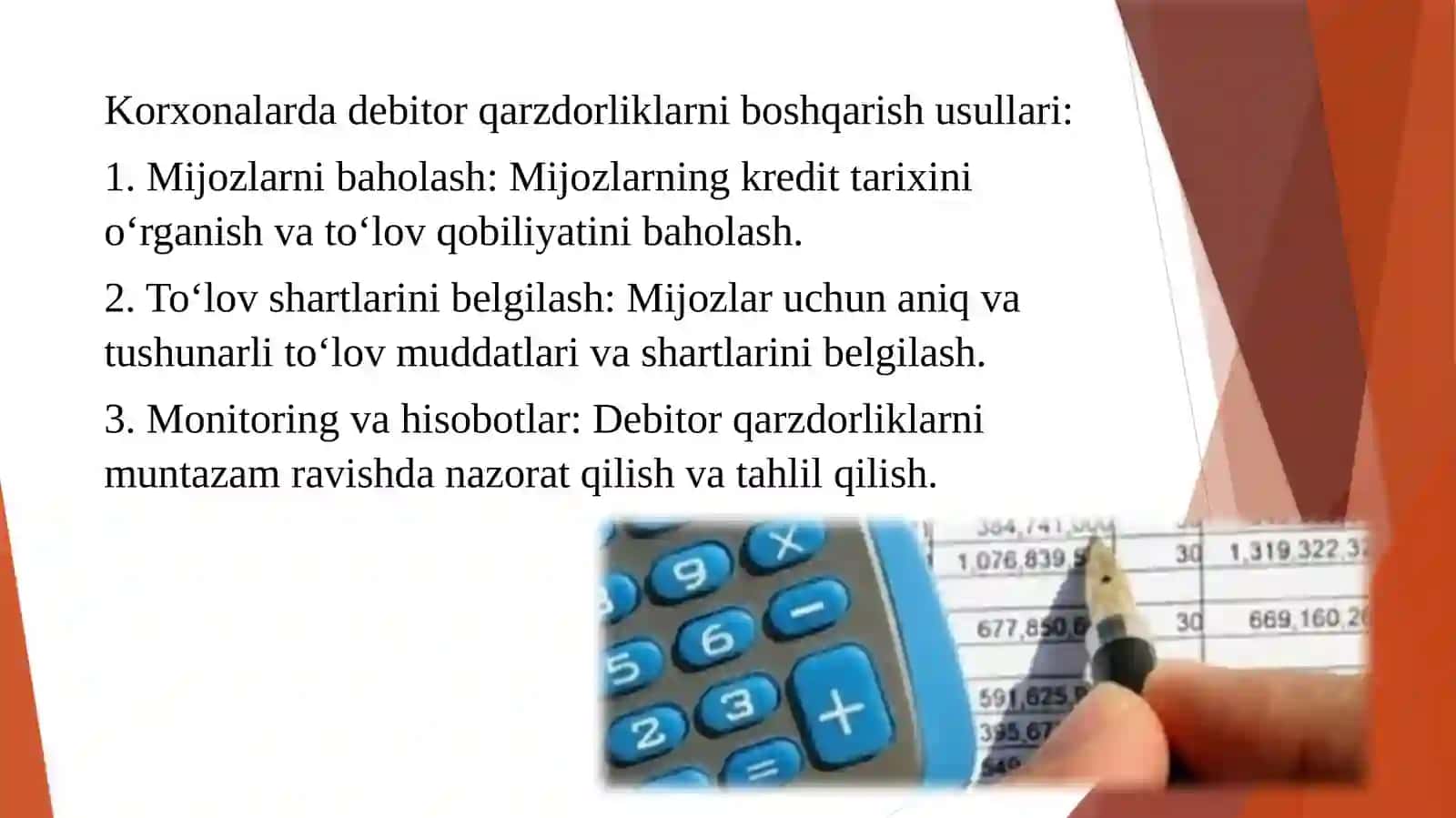 Korxonalarning debitor qarzdorligini boshqarish 4