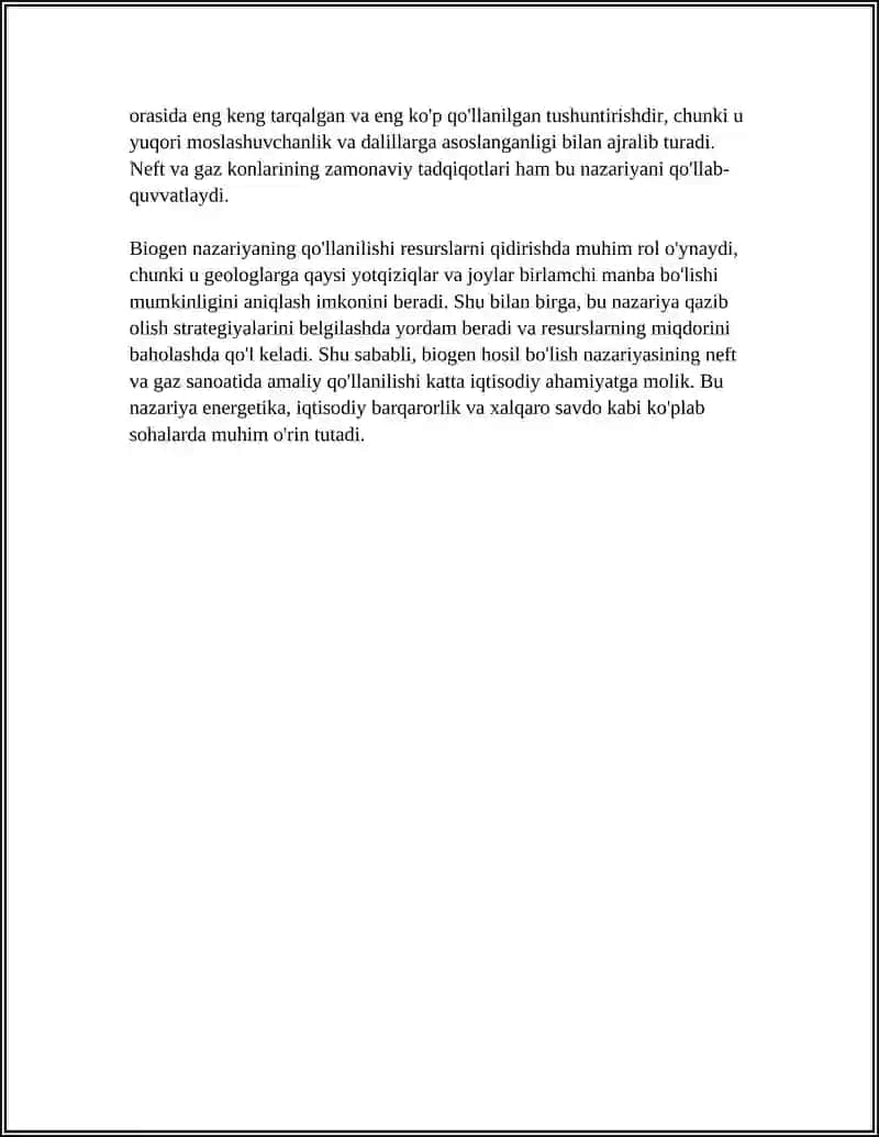 NEFT VA GAZNING HOSIL BO'LISH NAZARIYALARI 4