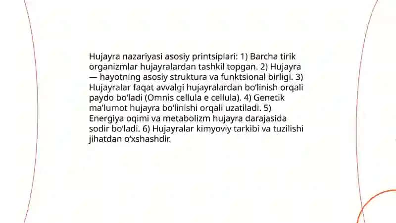 Hujayra elementlarning funkciyalari va gistologik strukturasi 4