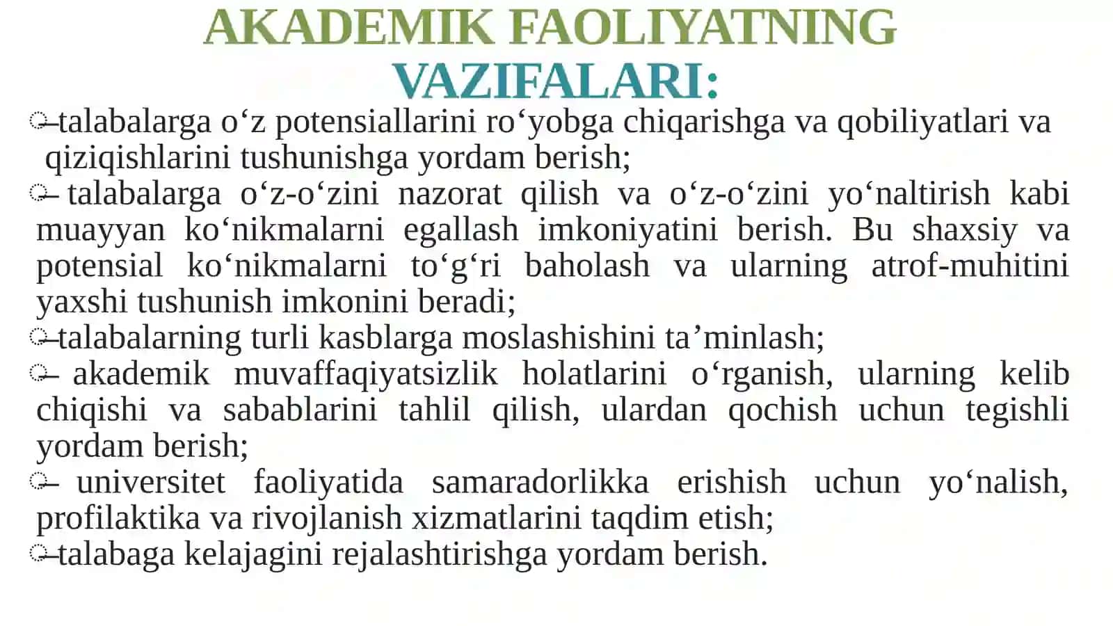 AKADEMIK KO‘NIKMALAR VA KASBIY KOMPETENTLIK 4