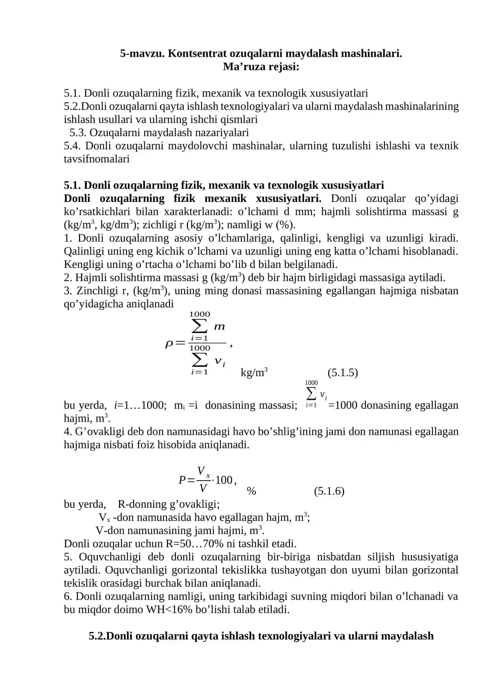Ozuqalarni maydalash texnologiyasi asoslari 4