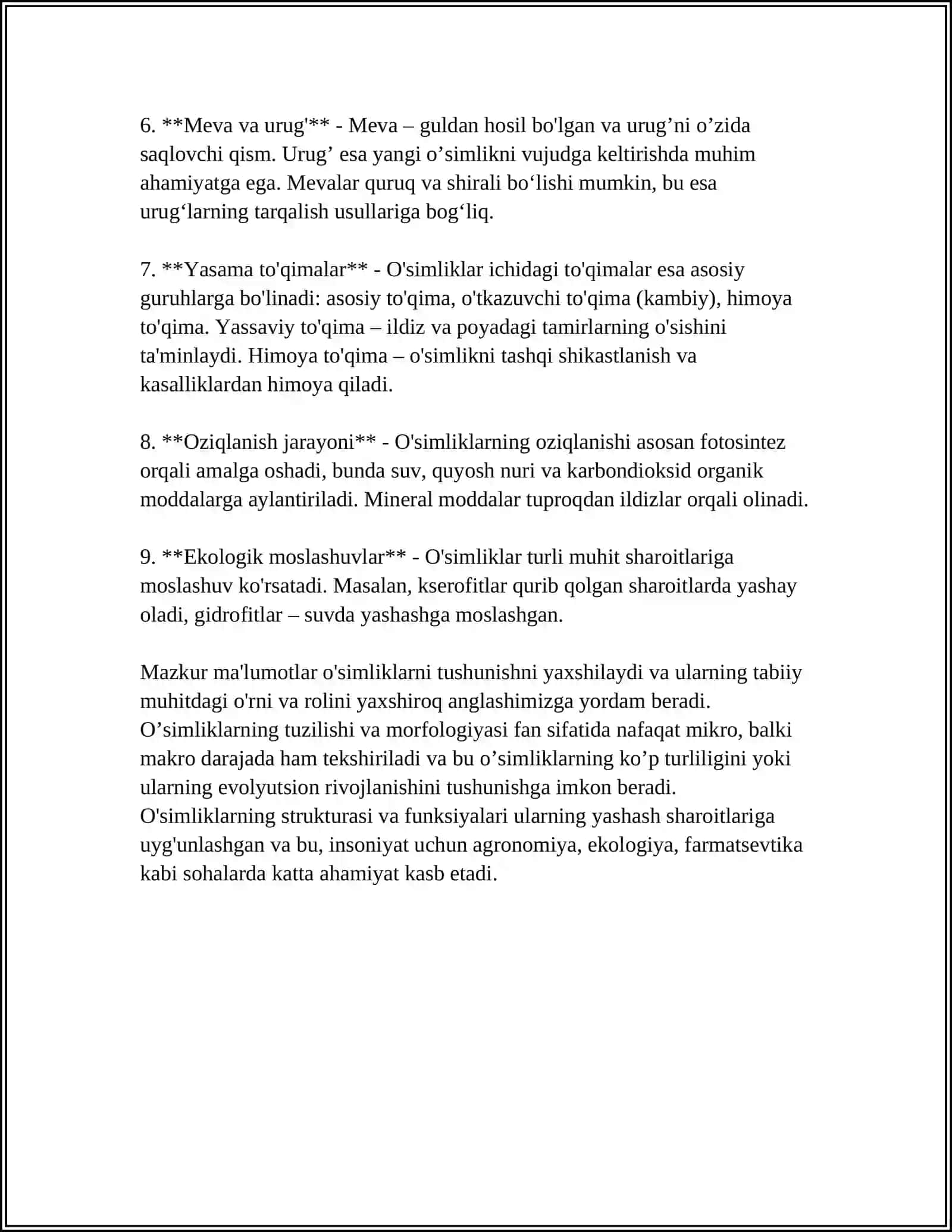 BOTANIKA VA SUV O'SIMLIKLARI 4