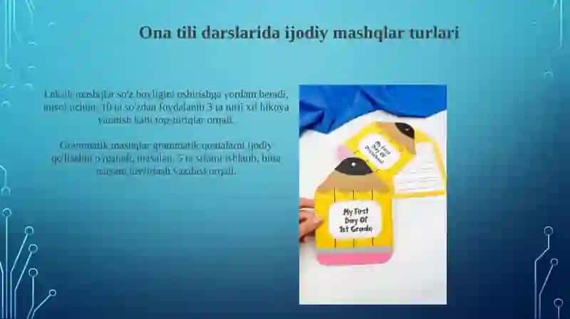 Ijodkorlikni o'rgatishda mashqlarning roli 4