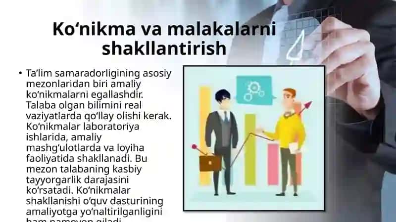 Talabalar uchun oʻquv jarayonining samaradorlik mezoni 4