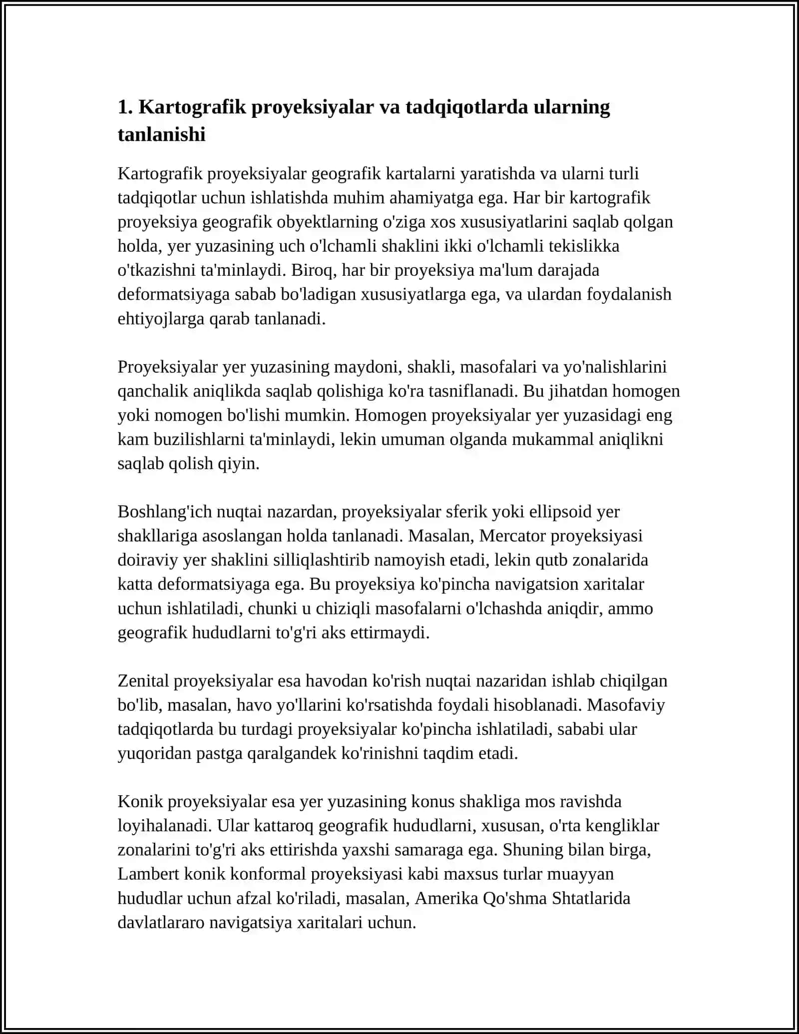 GEOGRAFIK KARTALARDAN TADQIQOTLARDA FOYDALANISH 4