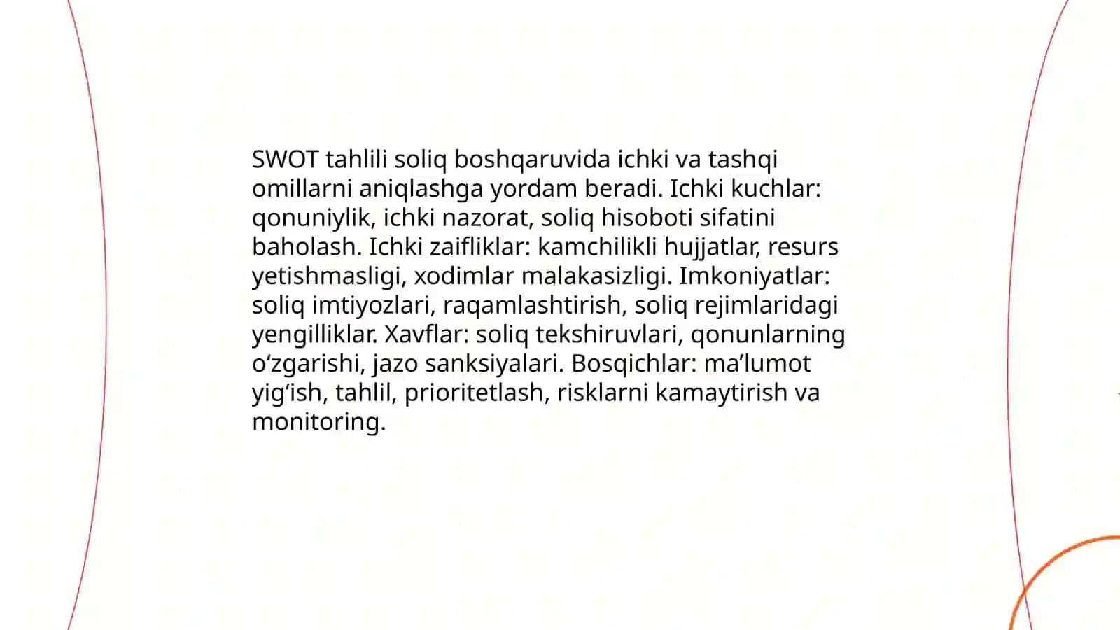 SWOT tahlili va moliyaviy strategiya yaratishdagi roli 4