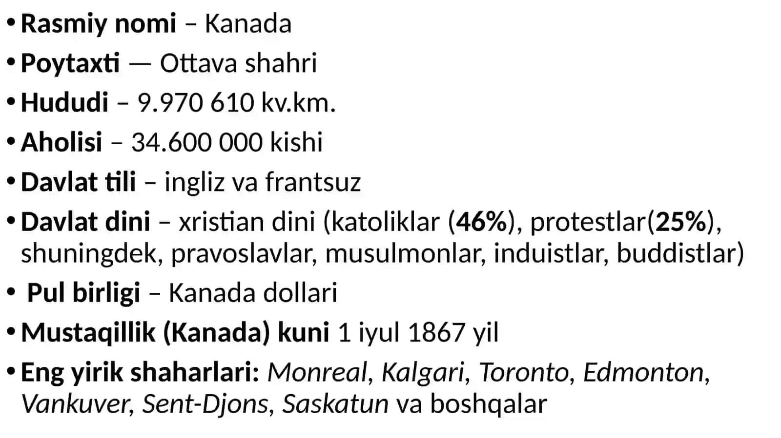 Kanada Geografiyasi va Tarixi 4