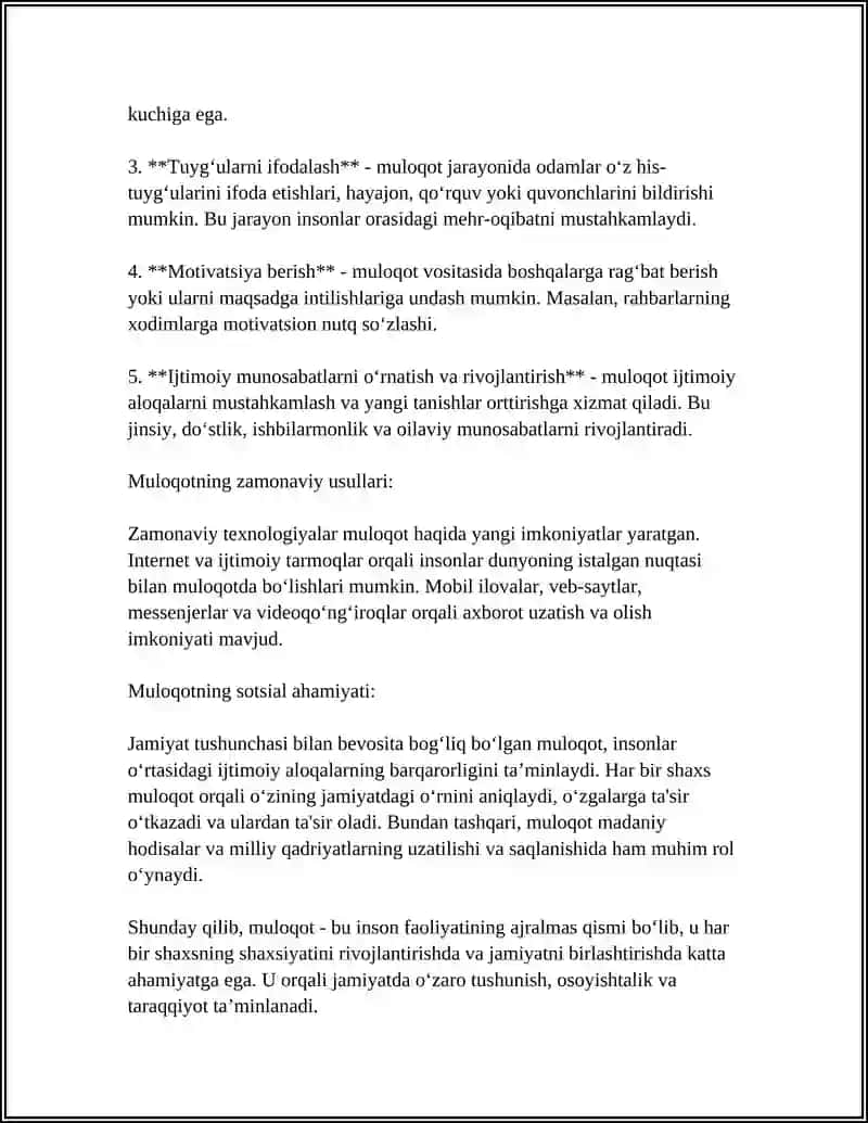 Muloqot Haqida Tushuncha 4