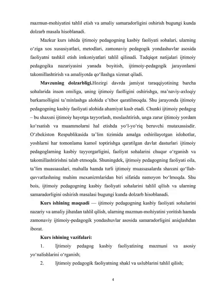 Ijtimoiy pedagogning kasbiy faoliyati sohalari 4