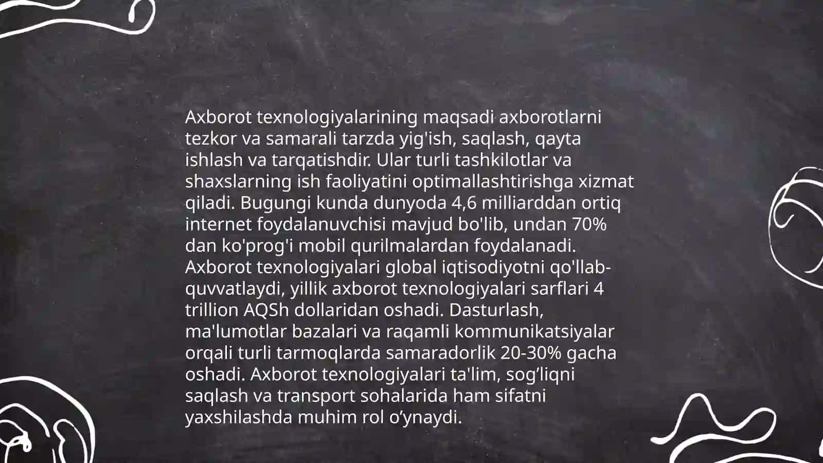 Axborot texnologiyalari tarixi, maqsad va vazifalari 4