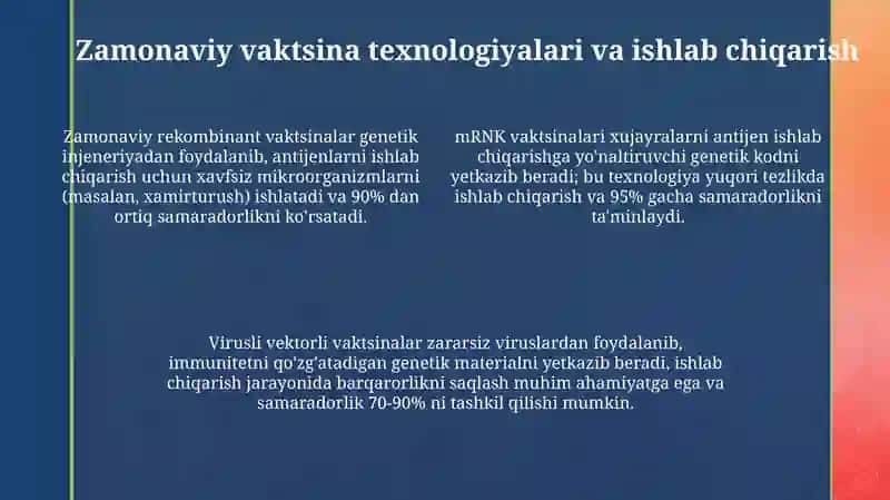 Tibbiyot biotexnologiyasida vaksinatsiya texnologiyasi 4