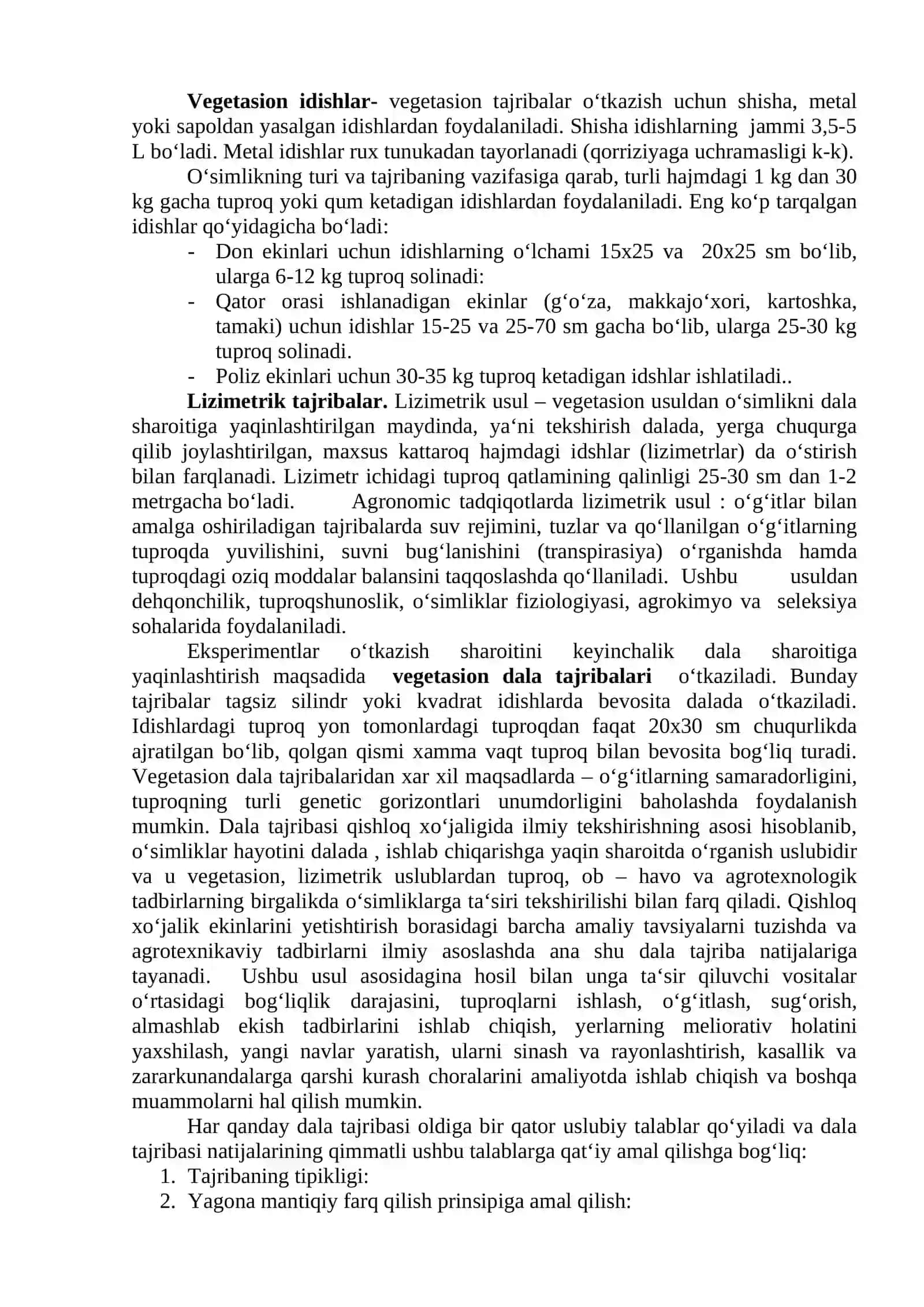 OZUQA EKINLARINI HOSILDORLIGINI, OZUQAVIYLIGINI OSHIRISH USULLARI 4