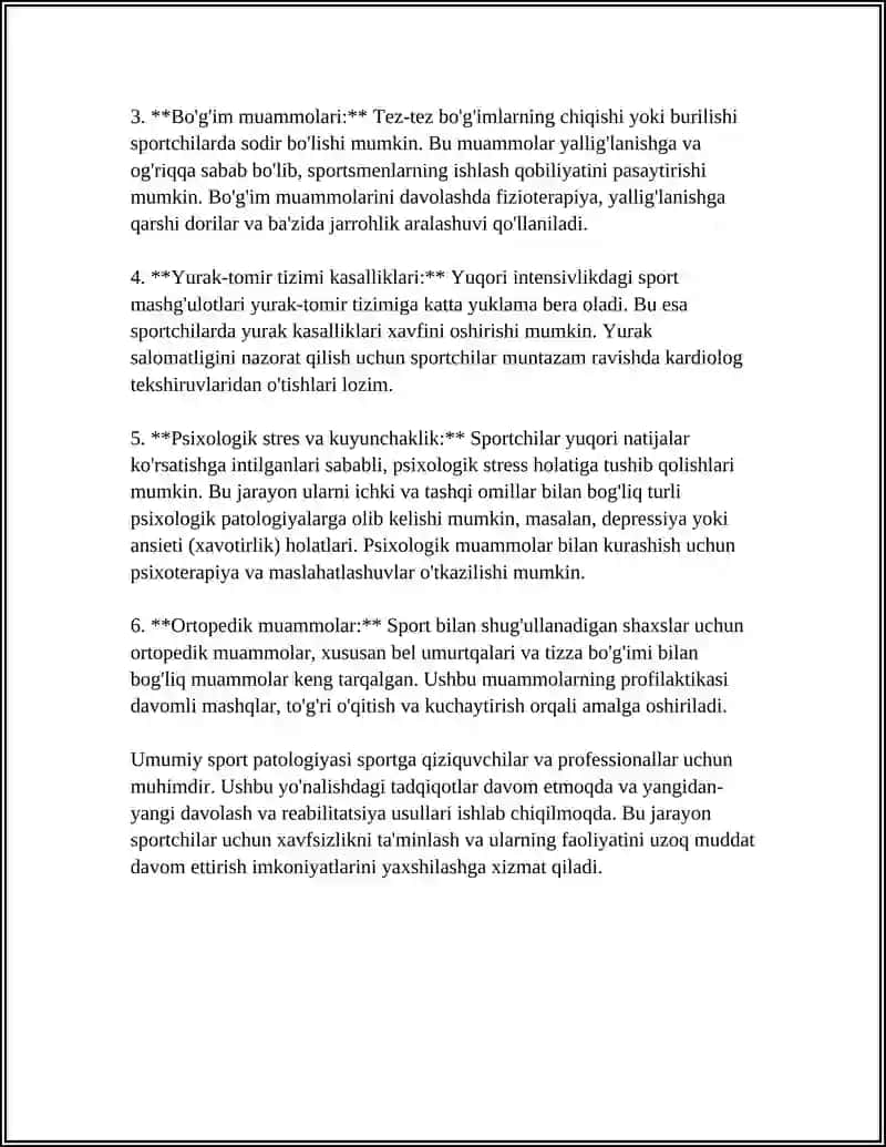 UMUMIY SPORT PATOLOGIYASI 4