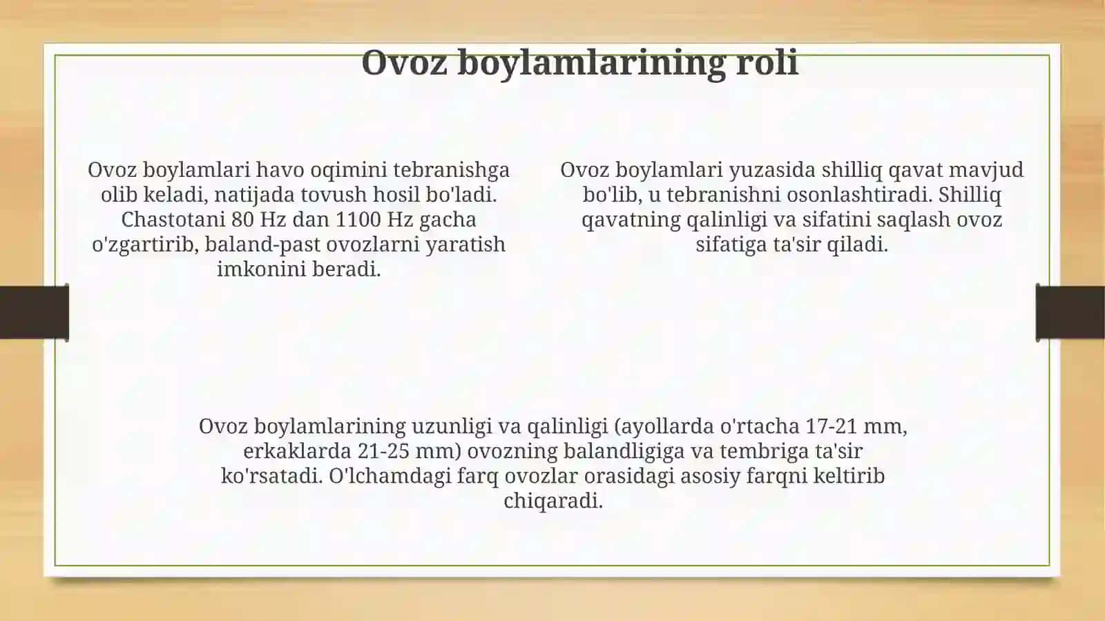 Ovoz paydo bolishi mexanizmi 4