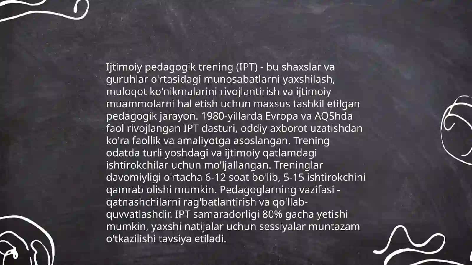 Ijtimoiy pedagogik trening:mazmuni,mohiyati va qo'llash tartibi 4