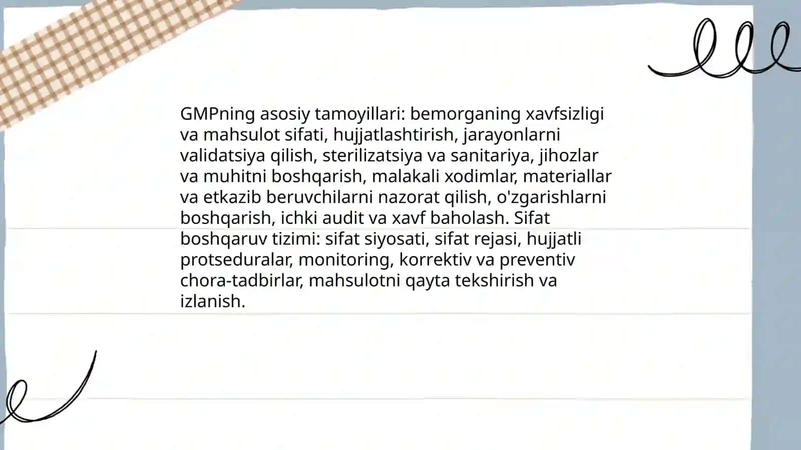 GxP tushunchalarining ta’rifi, Milliy, mintaqaviy GMP qoidalari 4