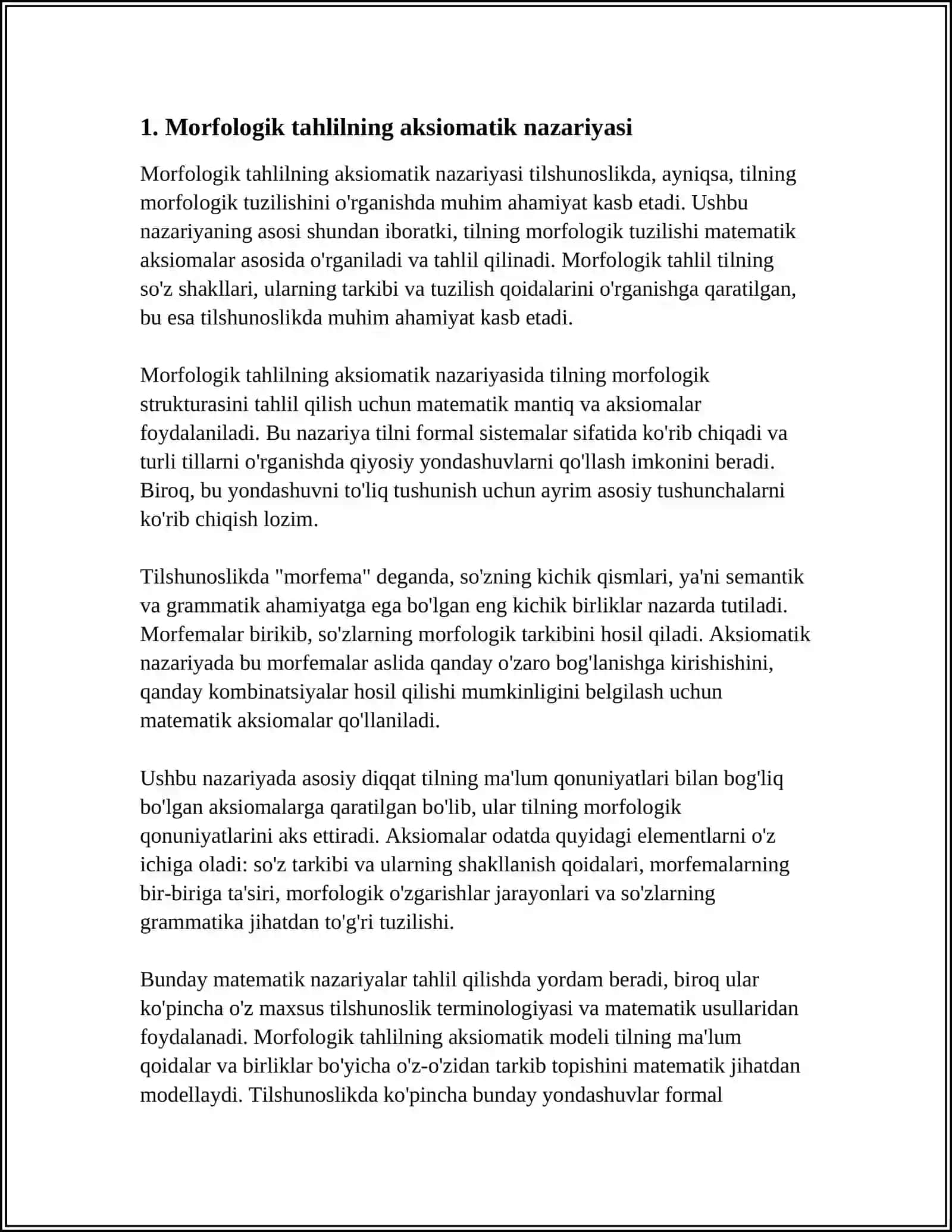 ÒZBEK TILI GRAMMATIKASINING AKSIOMATIK NAZARIYASI 4