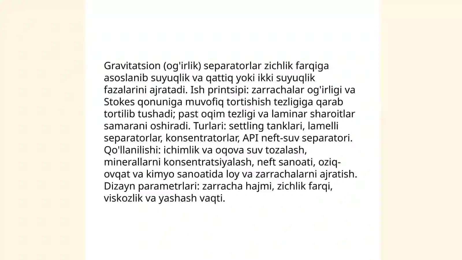 Separatorlarning turlari va ishlash prinsiplari 4