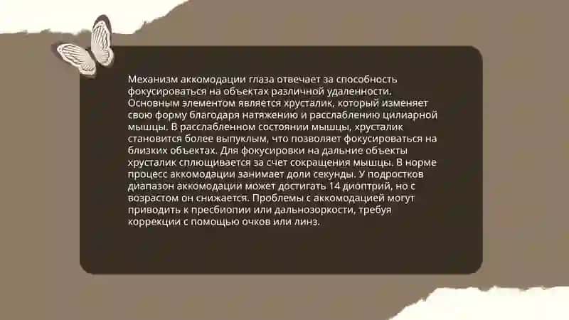 Процесс аккомодации 4