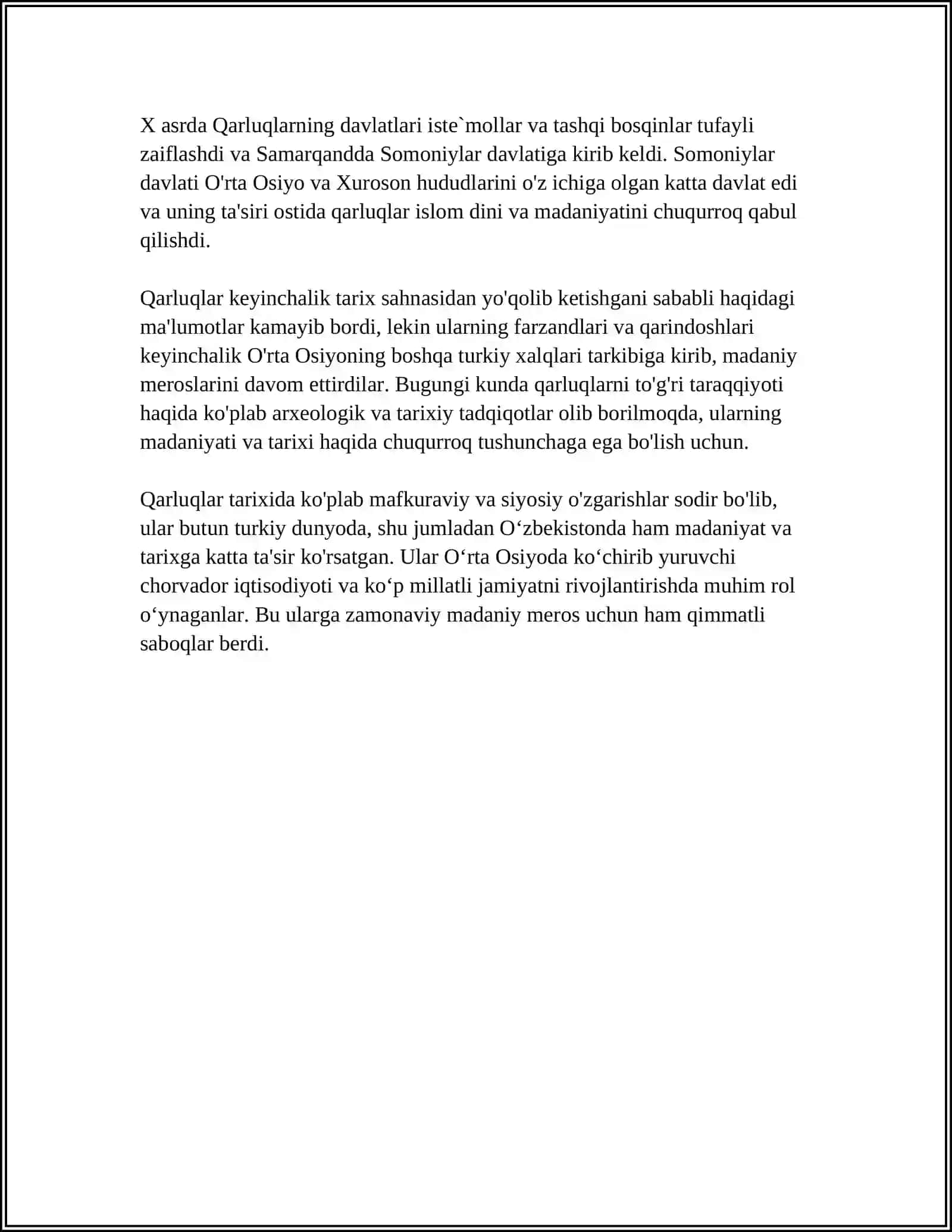 TURKIY TILLARNING QARLUQ,UYGʻUR,OʻGʻUZ,QIPCHOQ VAN QIRGʻIZ GURUHLARI 4