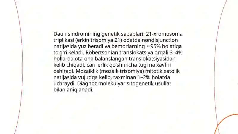 Daun sindromi 4
