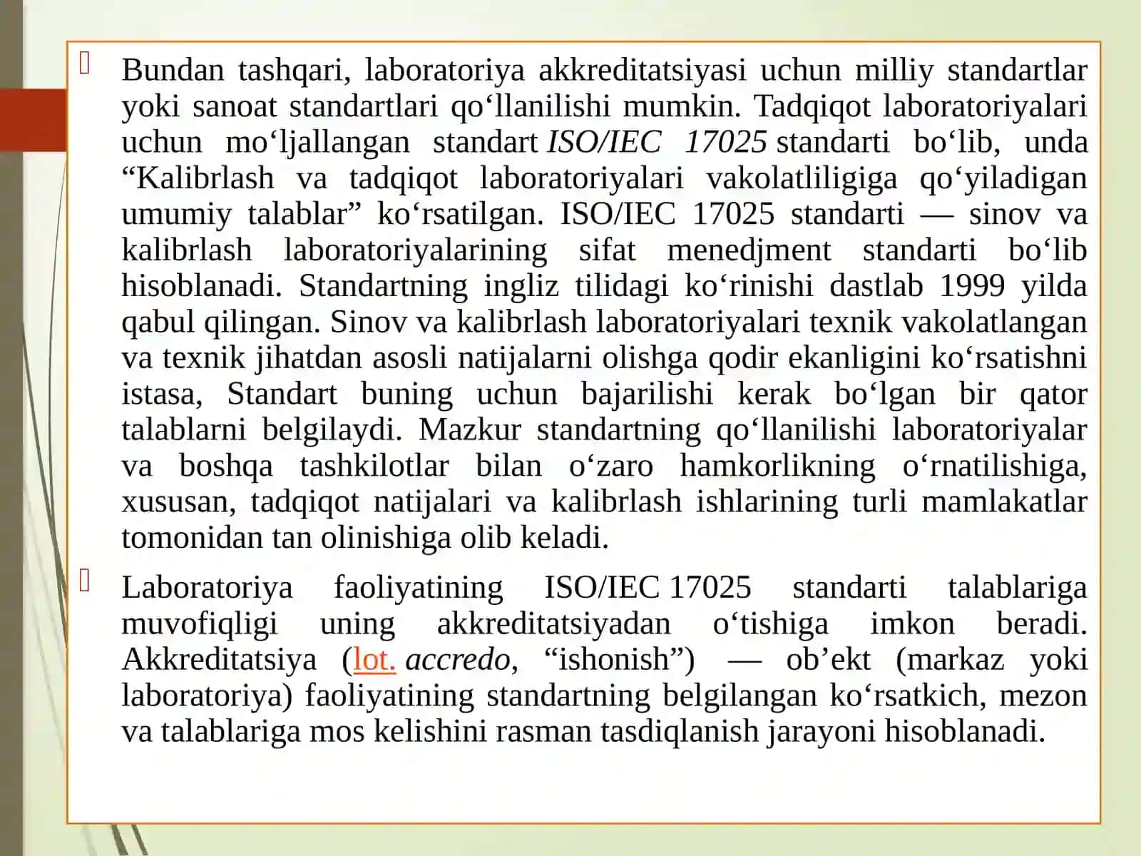 ISO/IEC 17025:2017 xalqaro standarti mazmuni va mohiyati 4