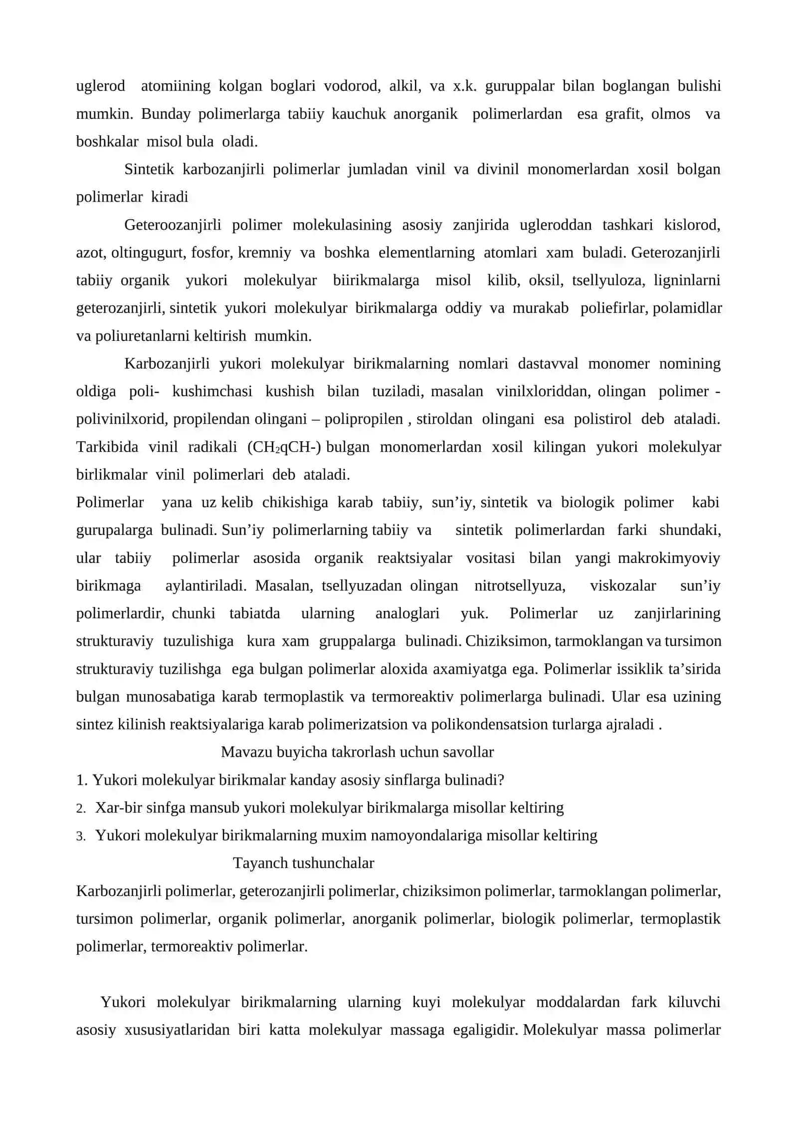 Yukori molekulyar birikmalar 4