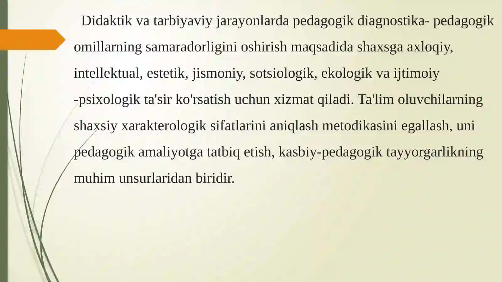 Pedagogik diagnostikaning mazmuni va ahamiyati 4
