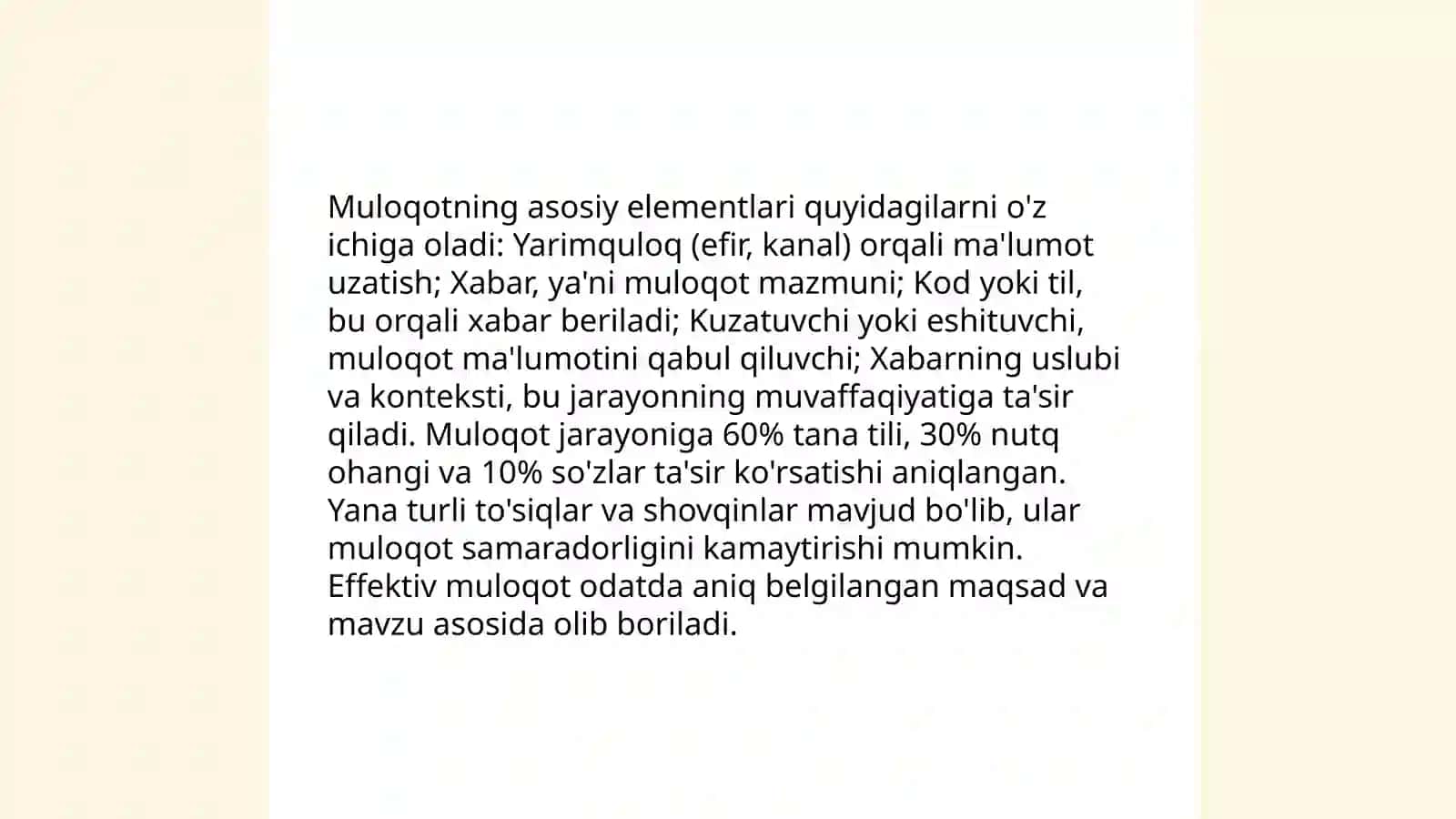 Muloqot xaqida tushuncha 4