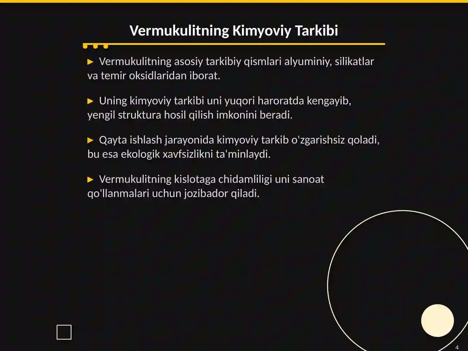 Vermukulit Togʻ Jinsi Asosida Yengil Toʻldiruvchilar Ishlab Chiqarish Texnologiyasi 4