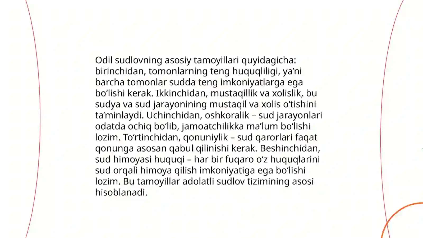 Sud hokimiyati va odil sudlov tushunchasi 4