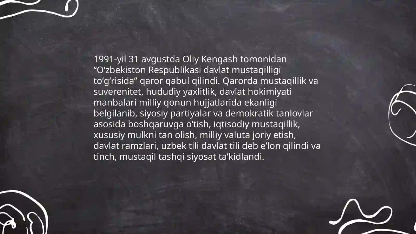 Oʻzbekiston Respublikasi mustaqilligining eʼlon qilinishi 4