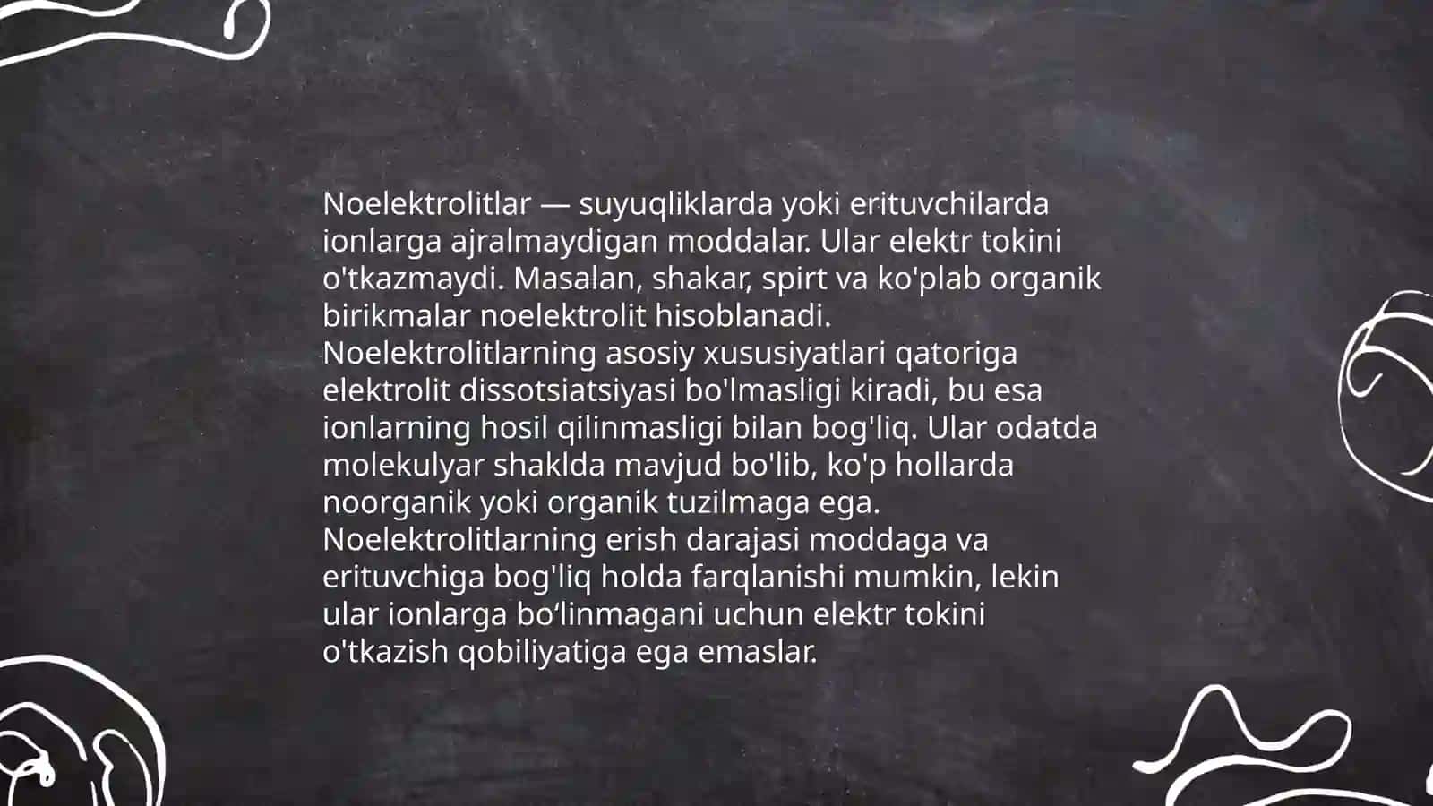 Elektrolitlar va noelektrolitlar 4