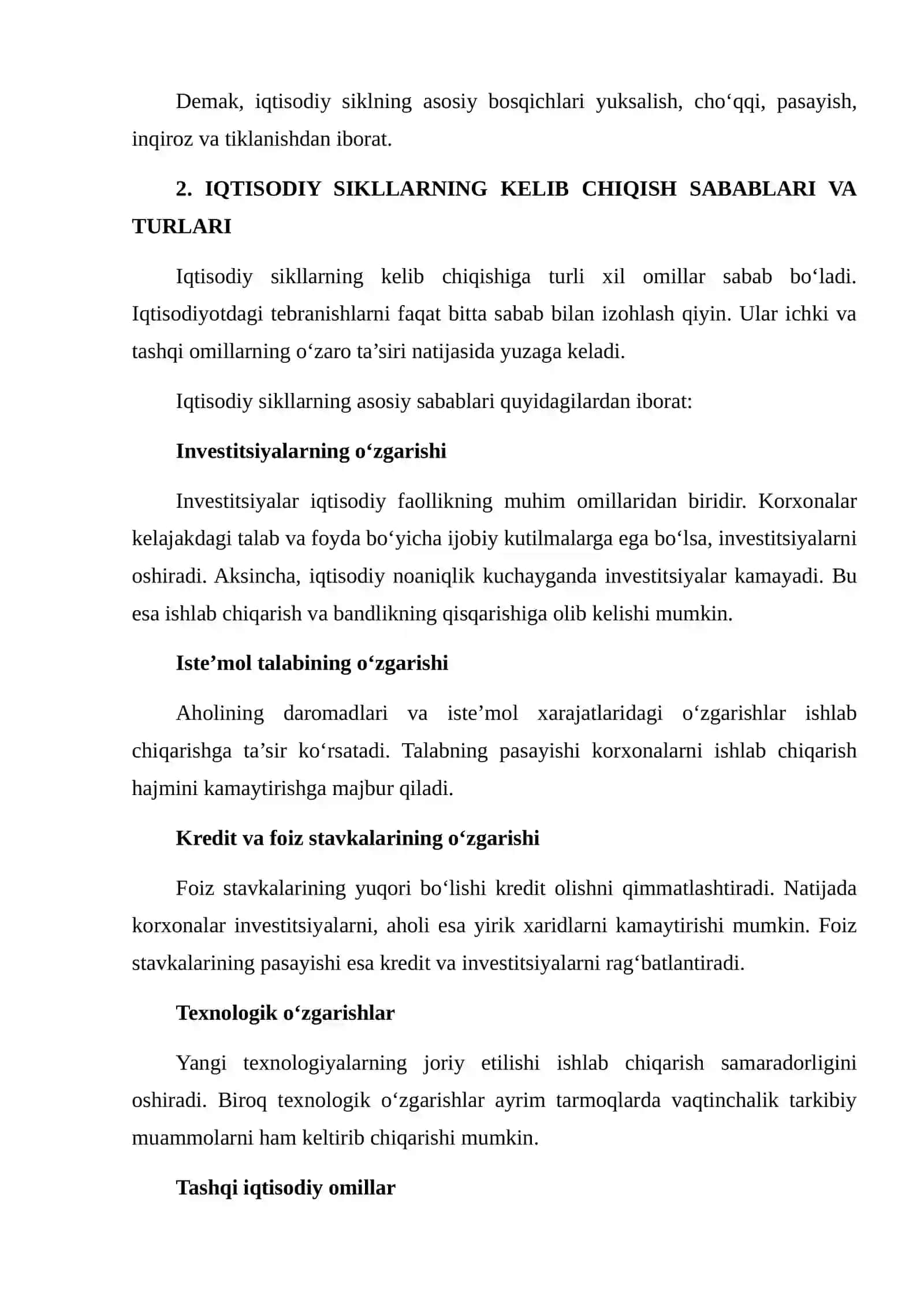 IQTISODIY SIKLLAR VA DAVLATNING ANTISIKLIK SIYOSATI 4