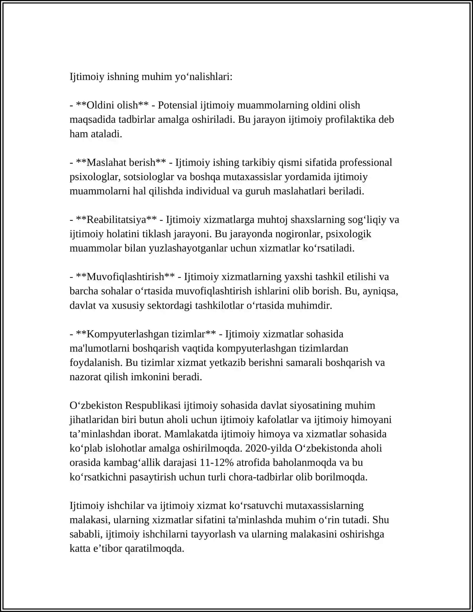 ÒZBEKISTONDA IJTIMOIY ISHGA DOIR ISLOHATLARNING MAZMUN MOHYATI 4