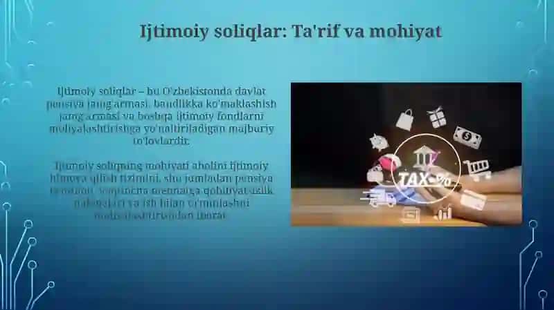 Ijtimoiy soliqlar va mahalliy yigʻimlar 4