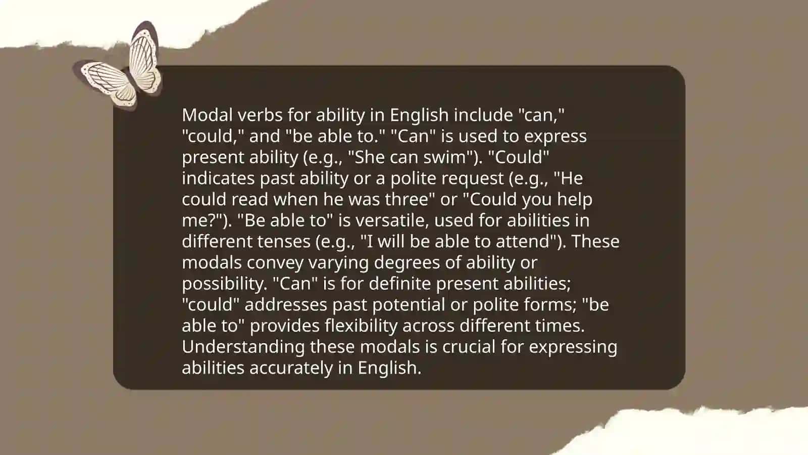 Modal verbs 4