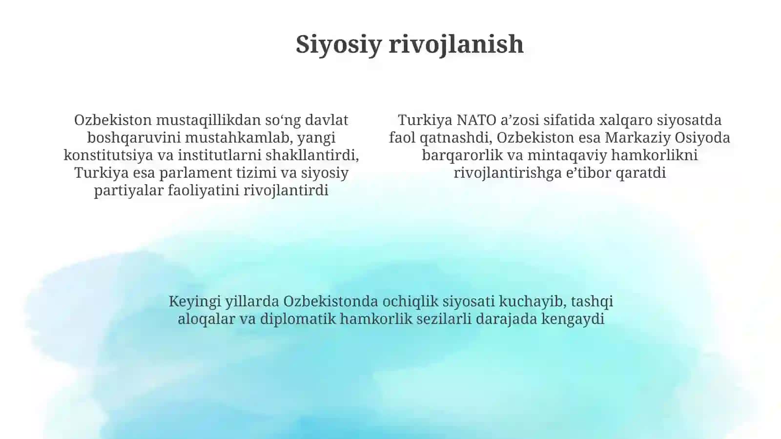 Ozbekiston va Turkiya taraqqiyotining taqqoslanishi 4