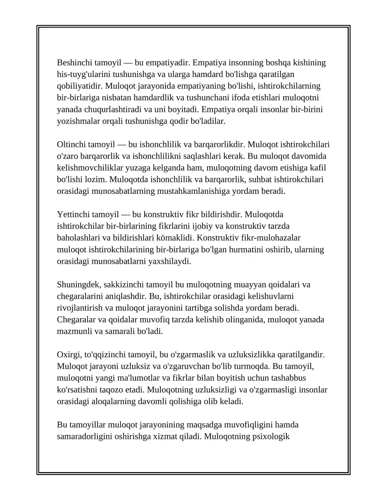 MULOQOTNING PSIXOLOGIK TOMONLARI 4