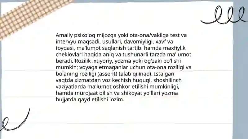 Ta'limda amaliy psixologning etik norma va qoidalari 4