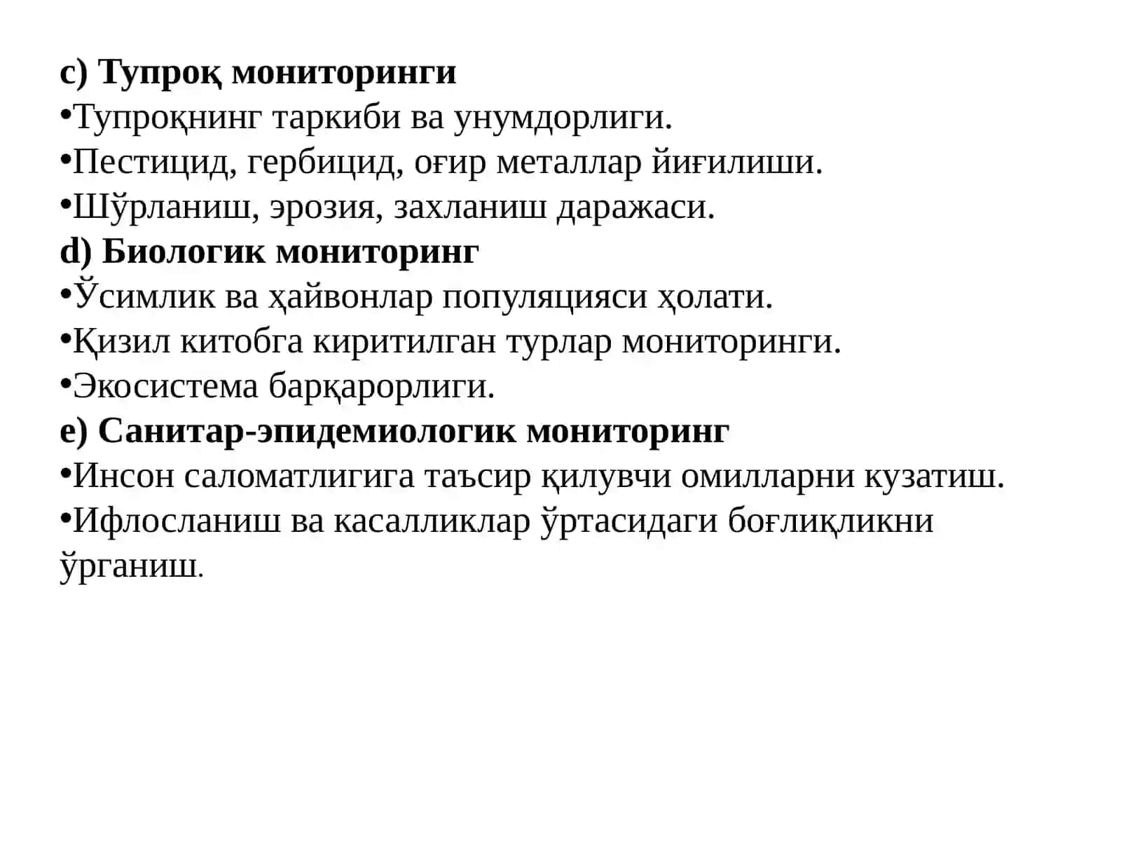 14-Амалий машғулот:Қурилишдаэкологикмониторинг 4