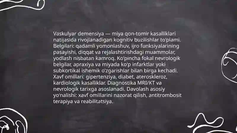 Demensiyalarning klinik shakllari 4